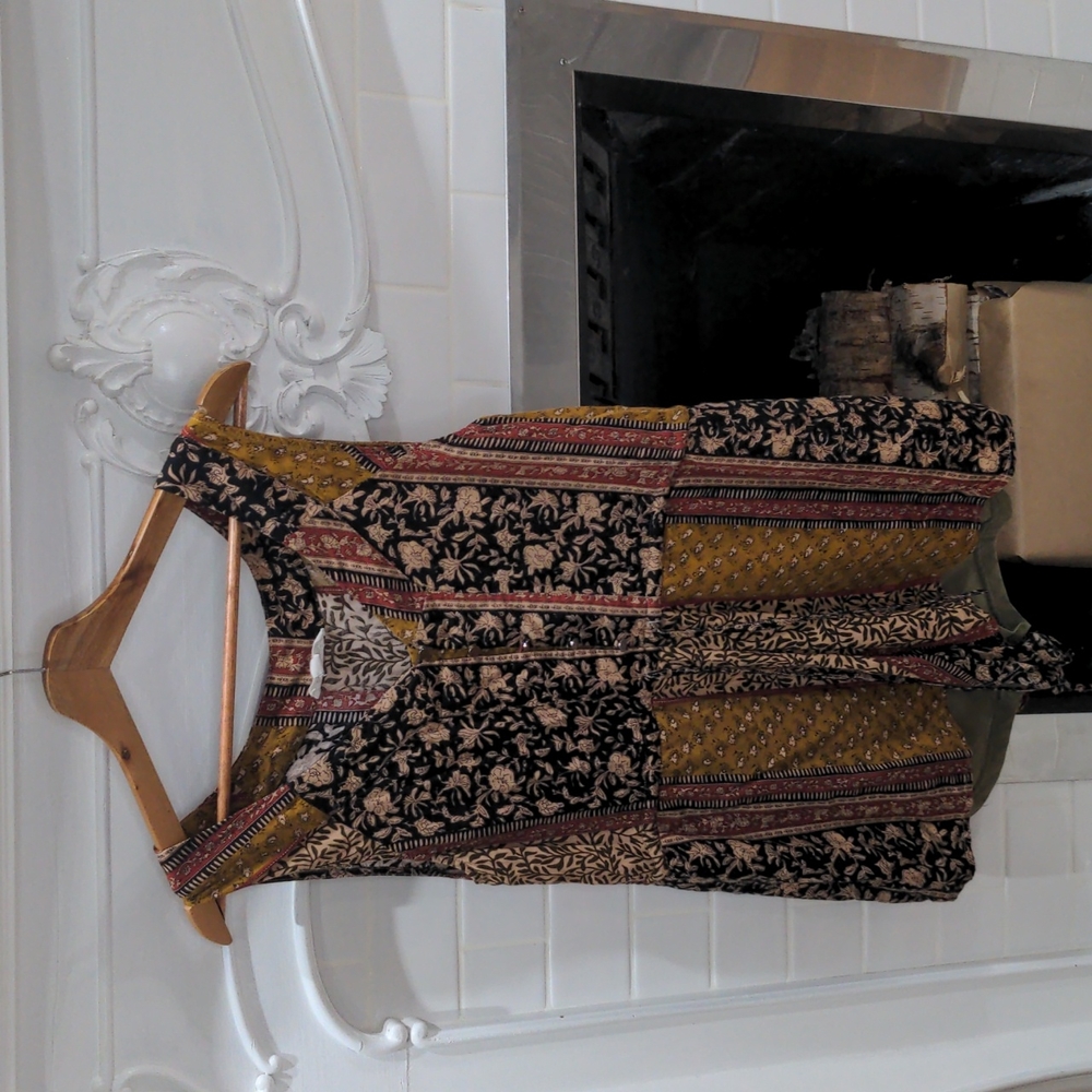 In the Beginning Fall Floral Romper Size Small